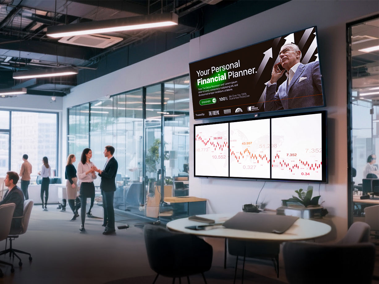 How Digital Screens Drive Engagement in Modern Offices