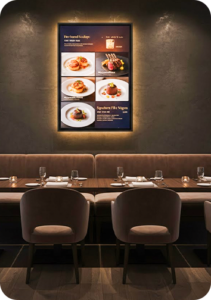 Digital-menu-board-in-Dining-restaurant