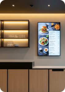 Digital-menu-board-in-quick-service-restaurant Digital-menu-board-in-quick-service-restaurant