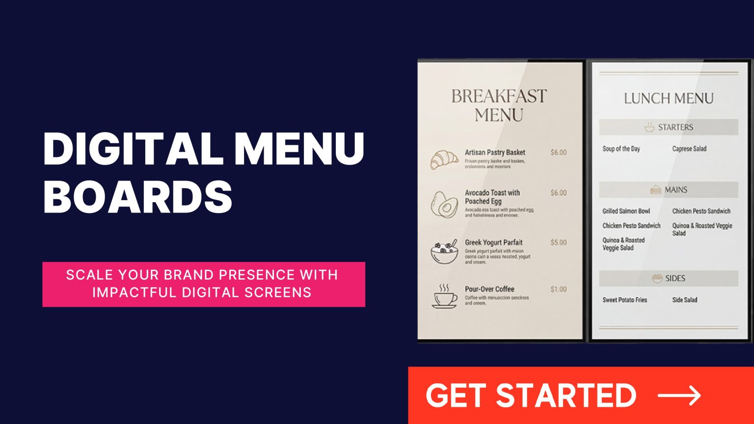 Revolutionizing Restaurant Experience with Digital Menu Boards - Sparsa ...
