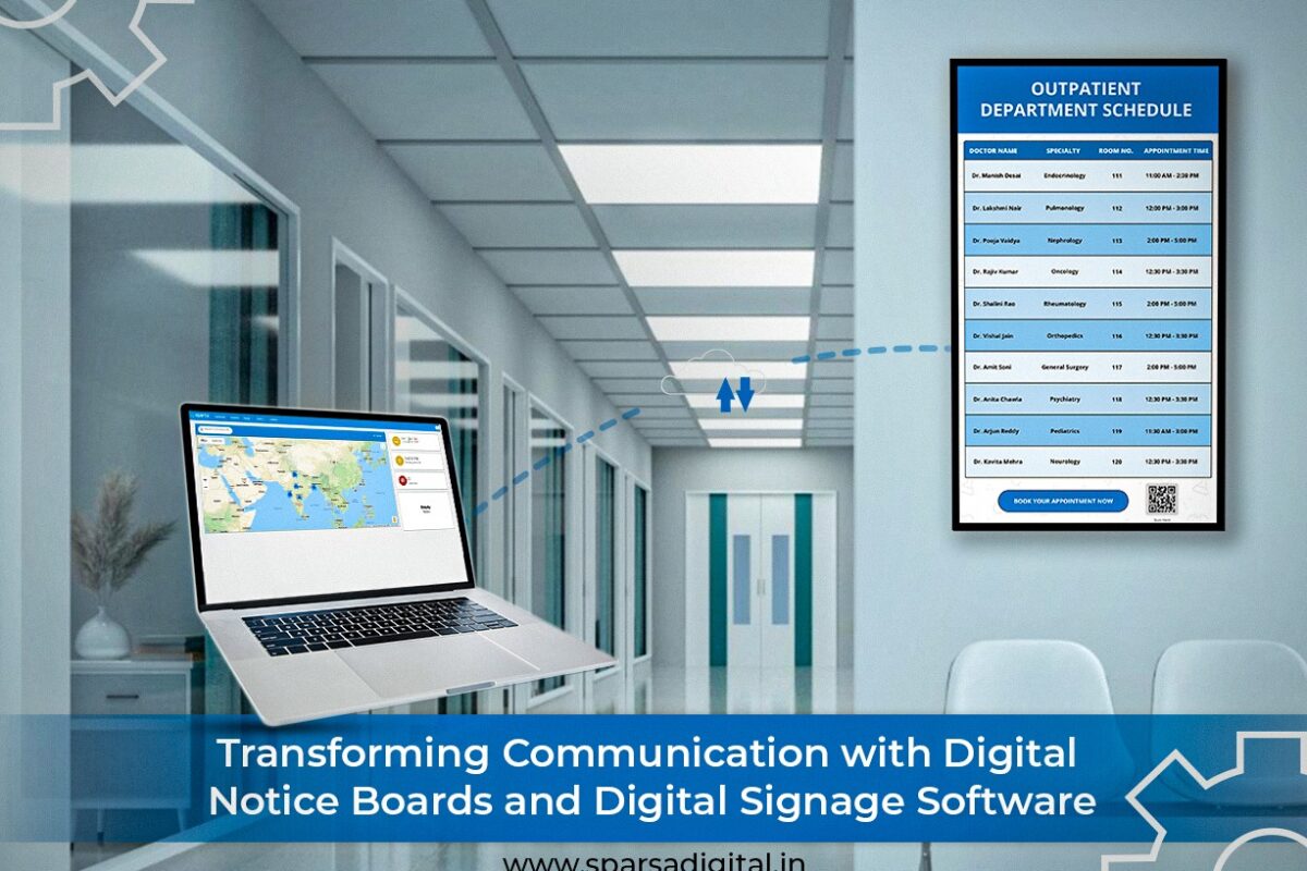 Communication with Digital Notice Boards and Digital Signage Software