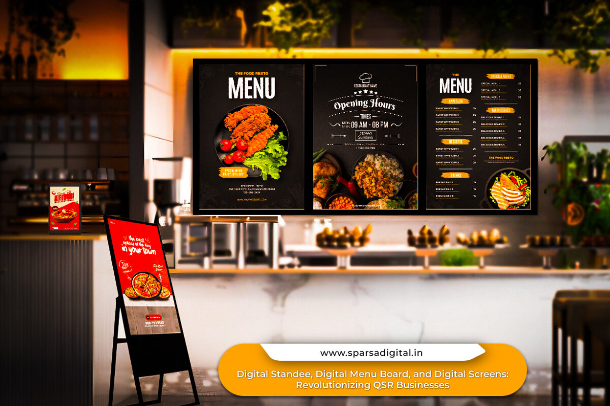 Digital Standee, Digital Menu Board, and Digital Screens Revolutionizing QSR Businesses