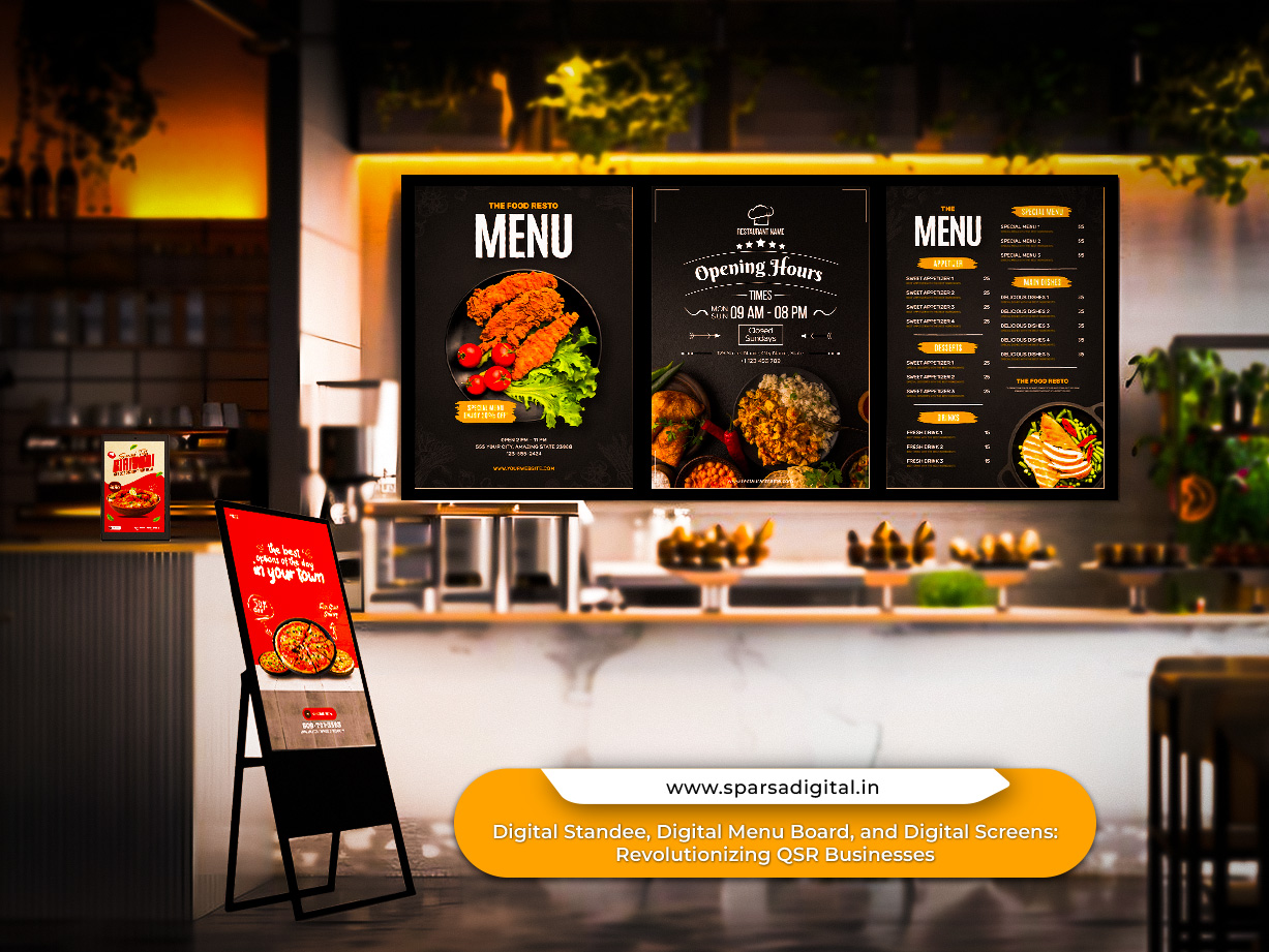 Digital Standee, Digital Menu Board, and Digital Screens Revolutionizing QSR Businesses