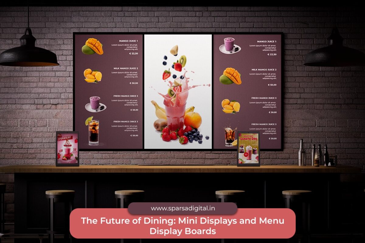 The Future of Dining Mini Displays and Menu Display Boards