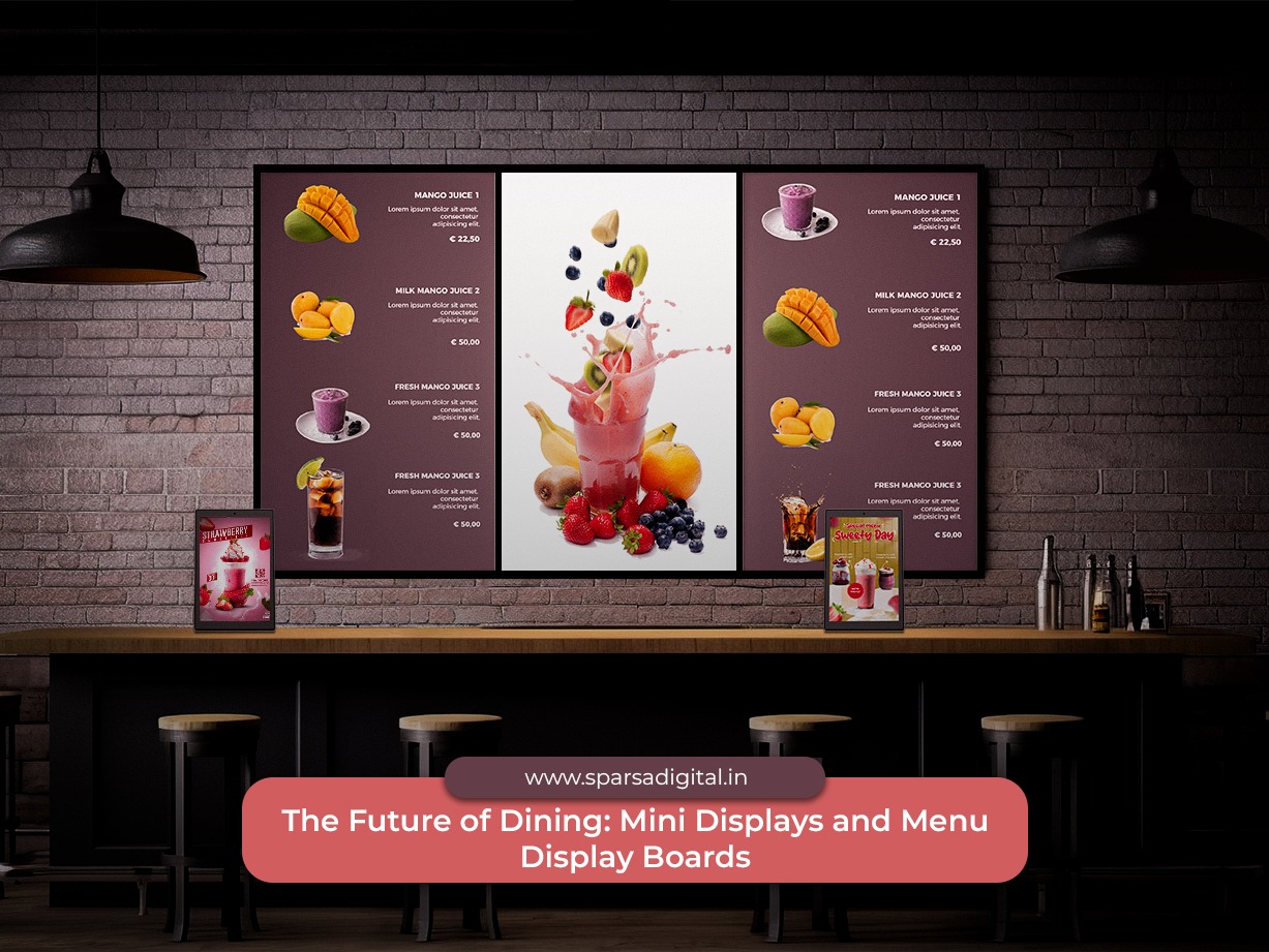 The Future of Dining Mini Displays and Menu Display Boards