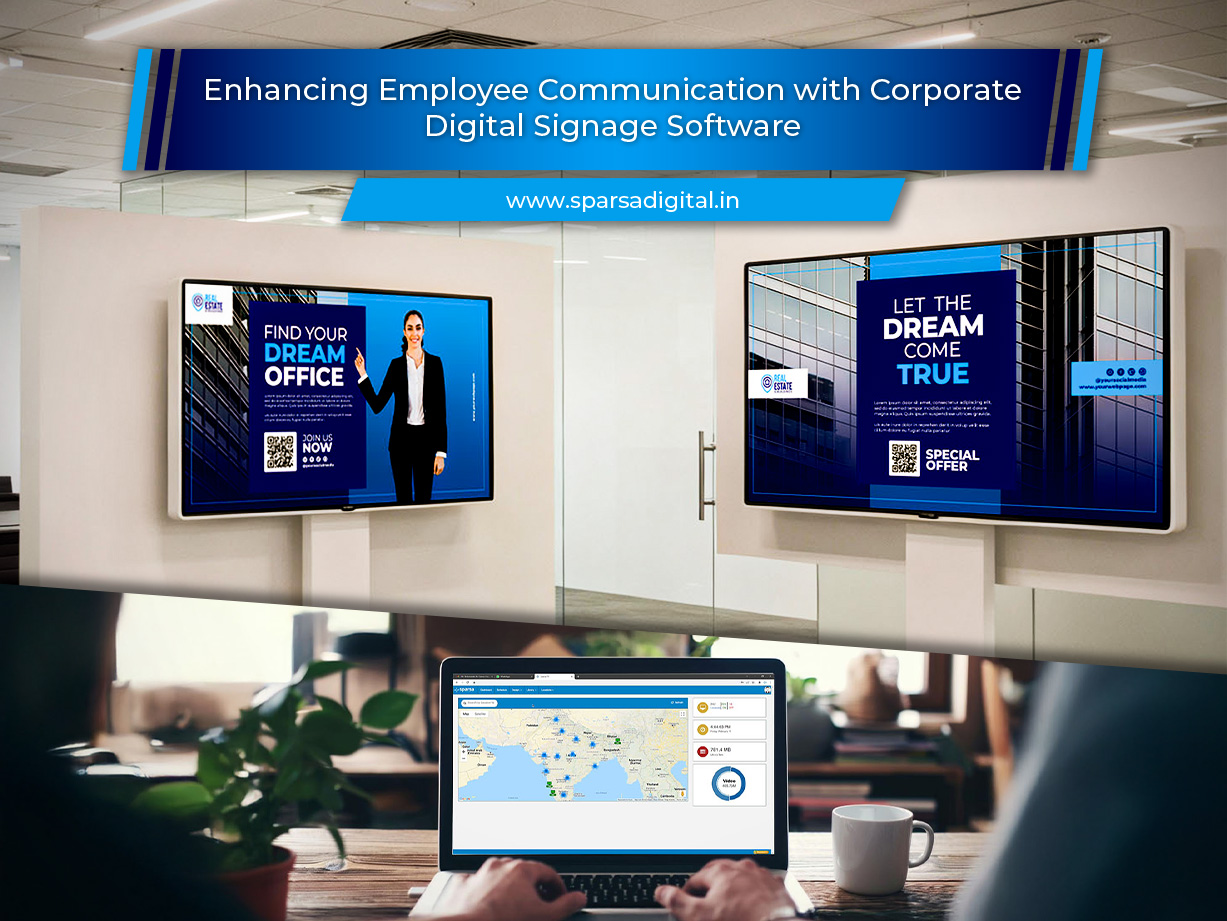 Enhancing Employee Communication with Corporate Digital Signage Software