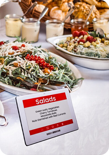 Digital Buffet Tags - Sparsa Digital