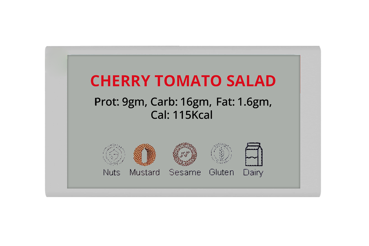 3.7`` Digital Buffet Tag