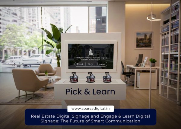 Real Estate Digital Signage and Engage & Learn Digital Signage