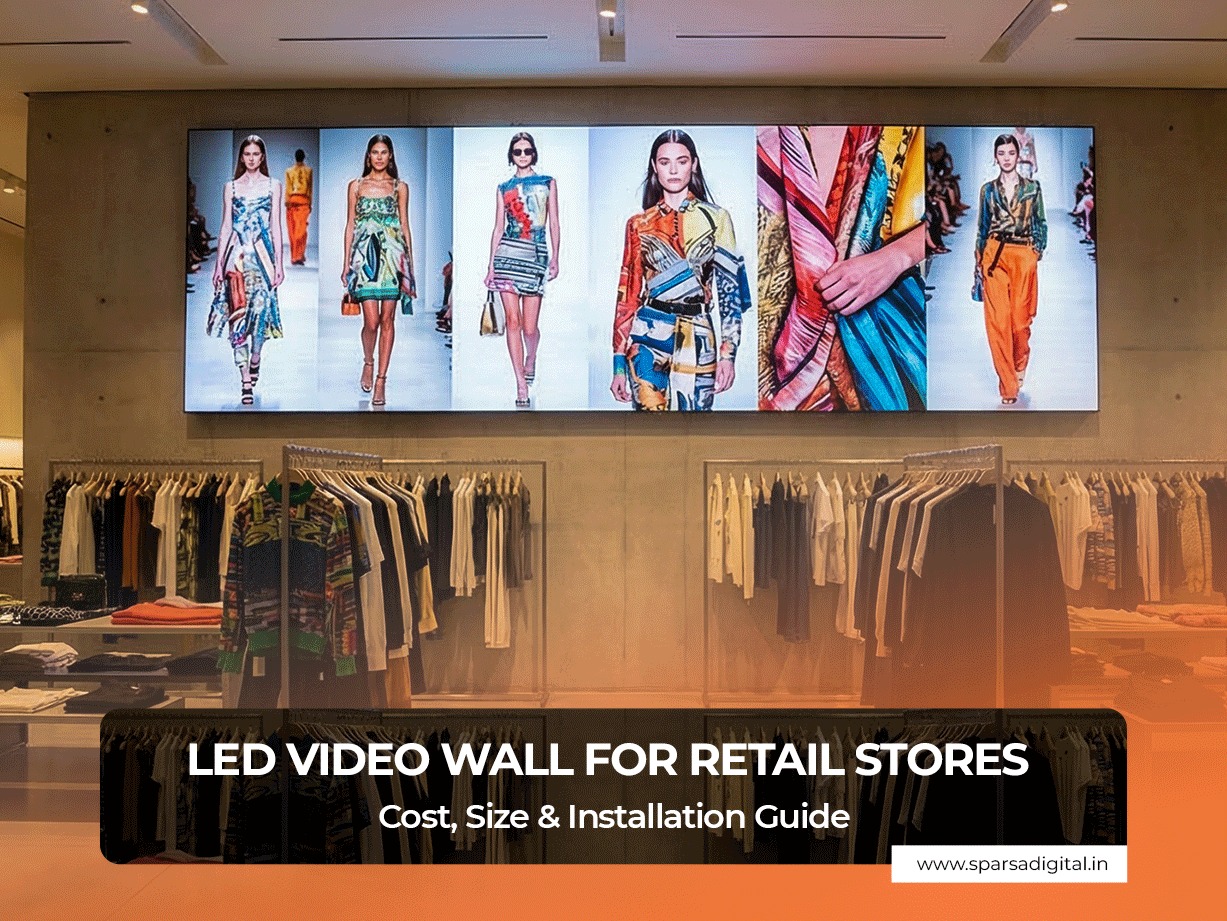LED Video Wall for Retail Stores Cost, Size & Installation Guide