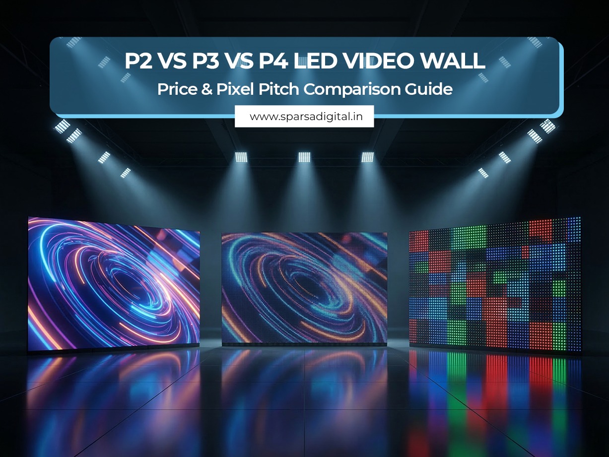 P2 vs P3 vs P4 LED Video Wall - Price & Pixel Pitch Comparison Guide