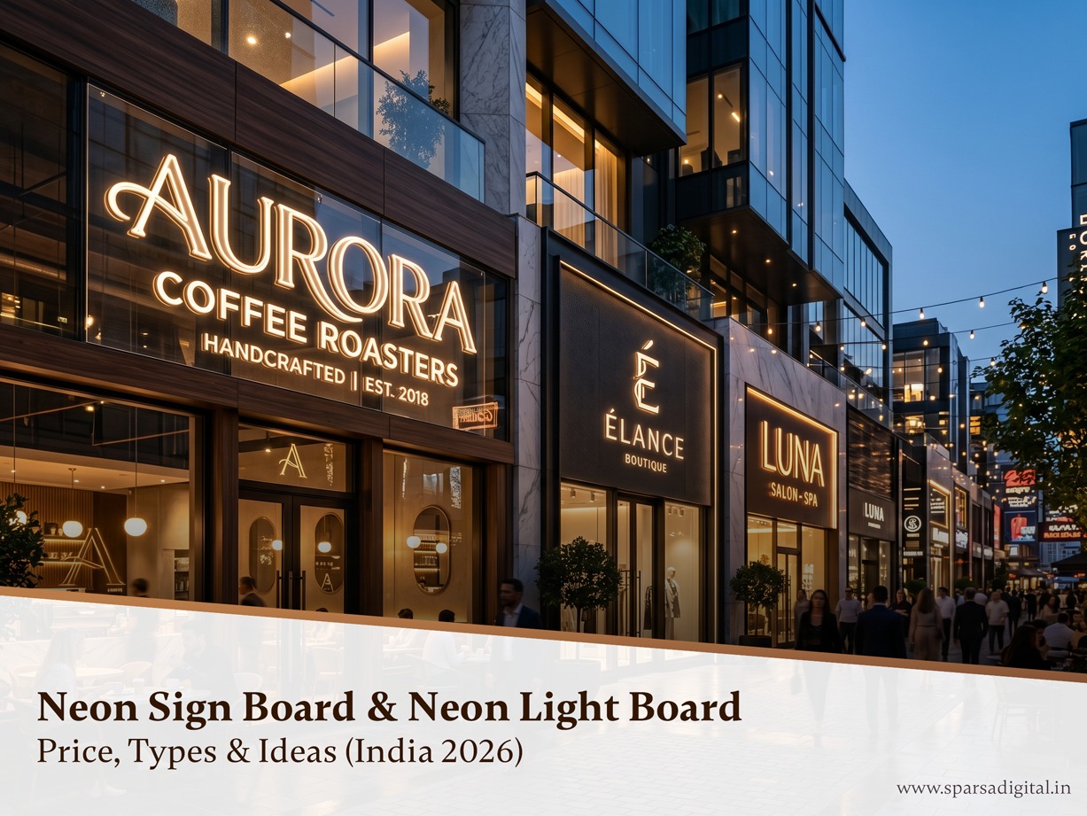 Neon Sign Board & Neon Light Board Price, Types & Ideas (India 2026)
