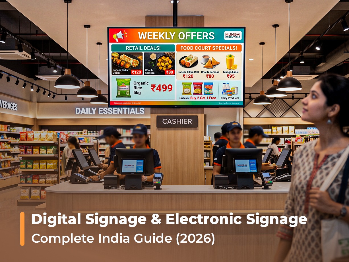 Digital Signage & Electronic Signage Complete India Guide (2026)