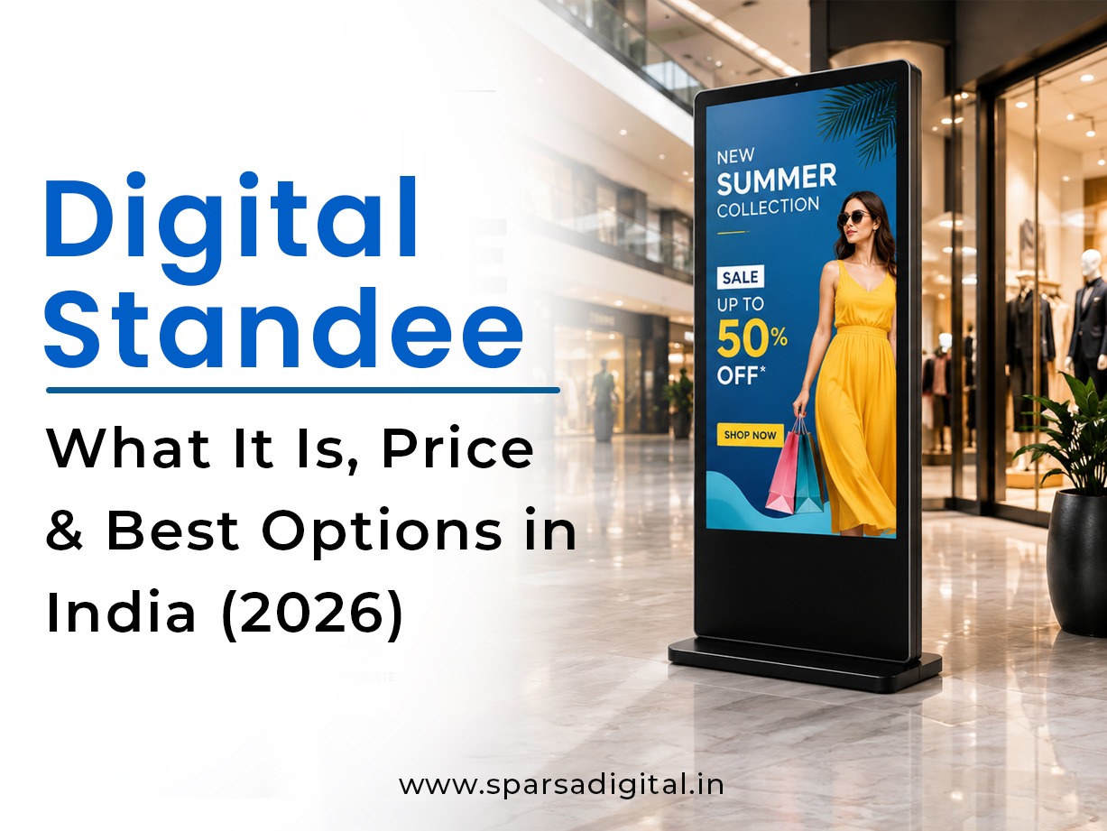 Digital Standee What It Is, Price & Best Options in India (2026)
