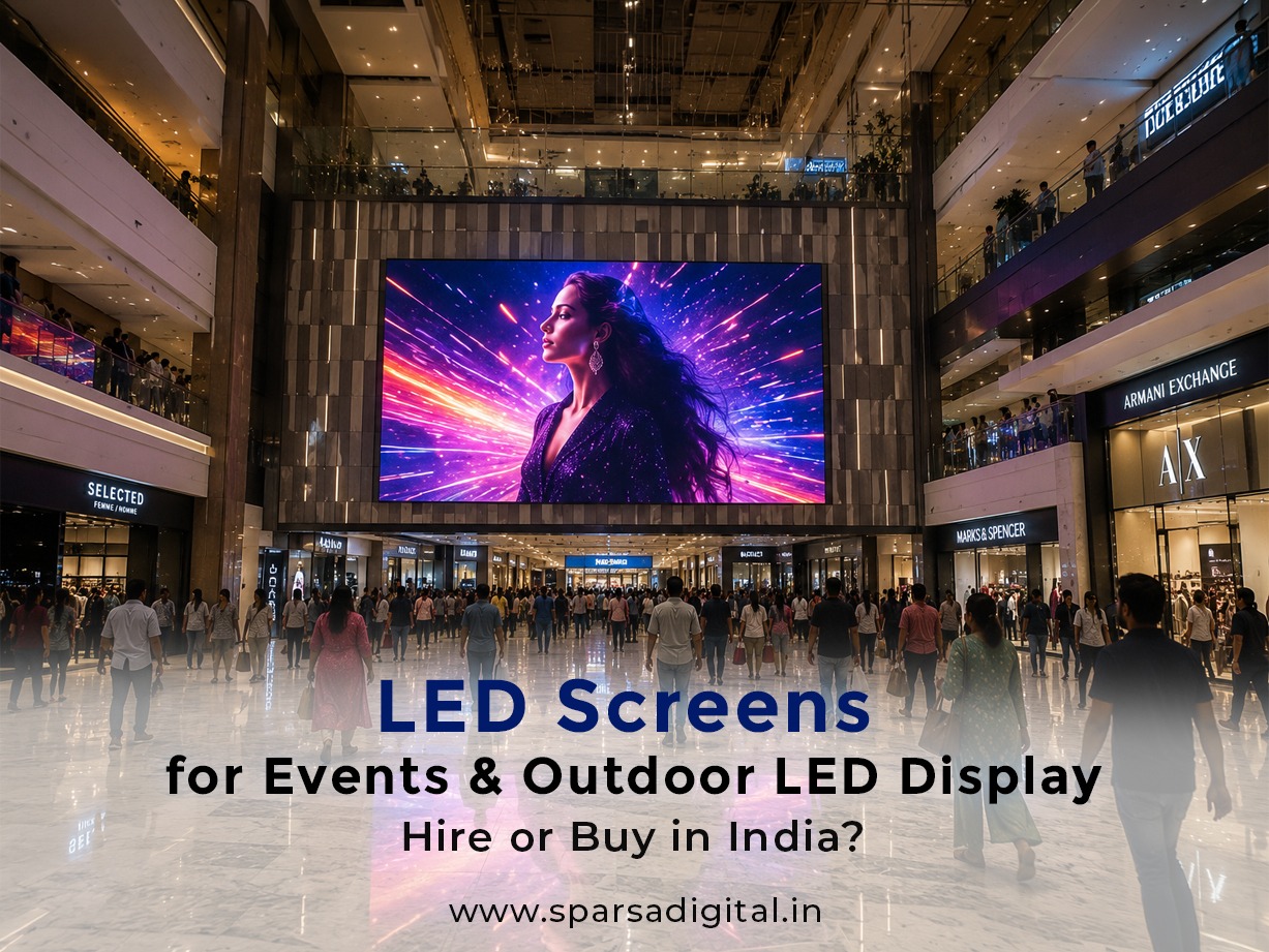 LED Screens for Events & Outdoor LED Display Hire or Buy in India