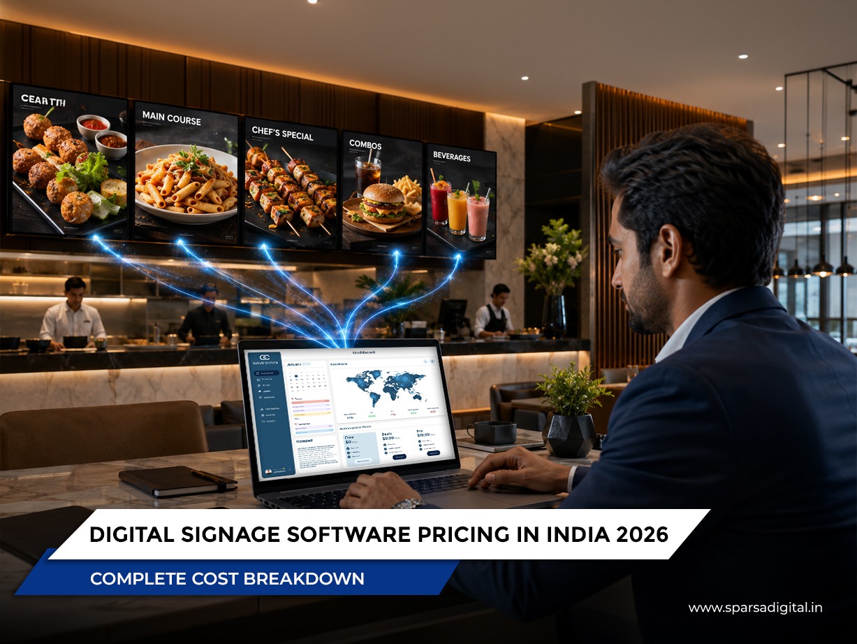 Digital Signage Software Pricing in India 2026 Complete Cost Breakdown