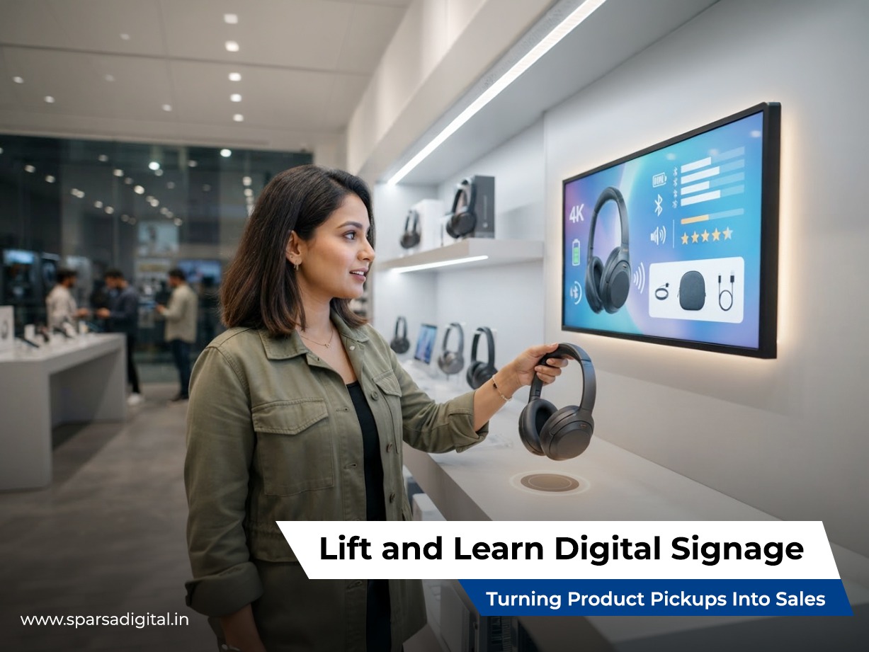 Lift and Learn Digital Signage Turning Product Pickups Into Sales