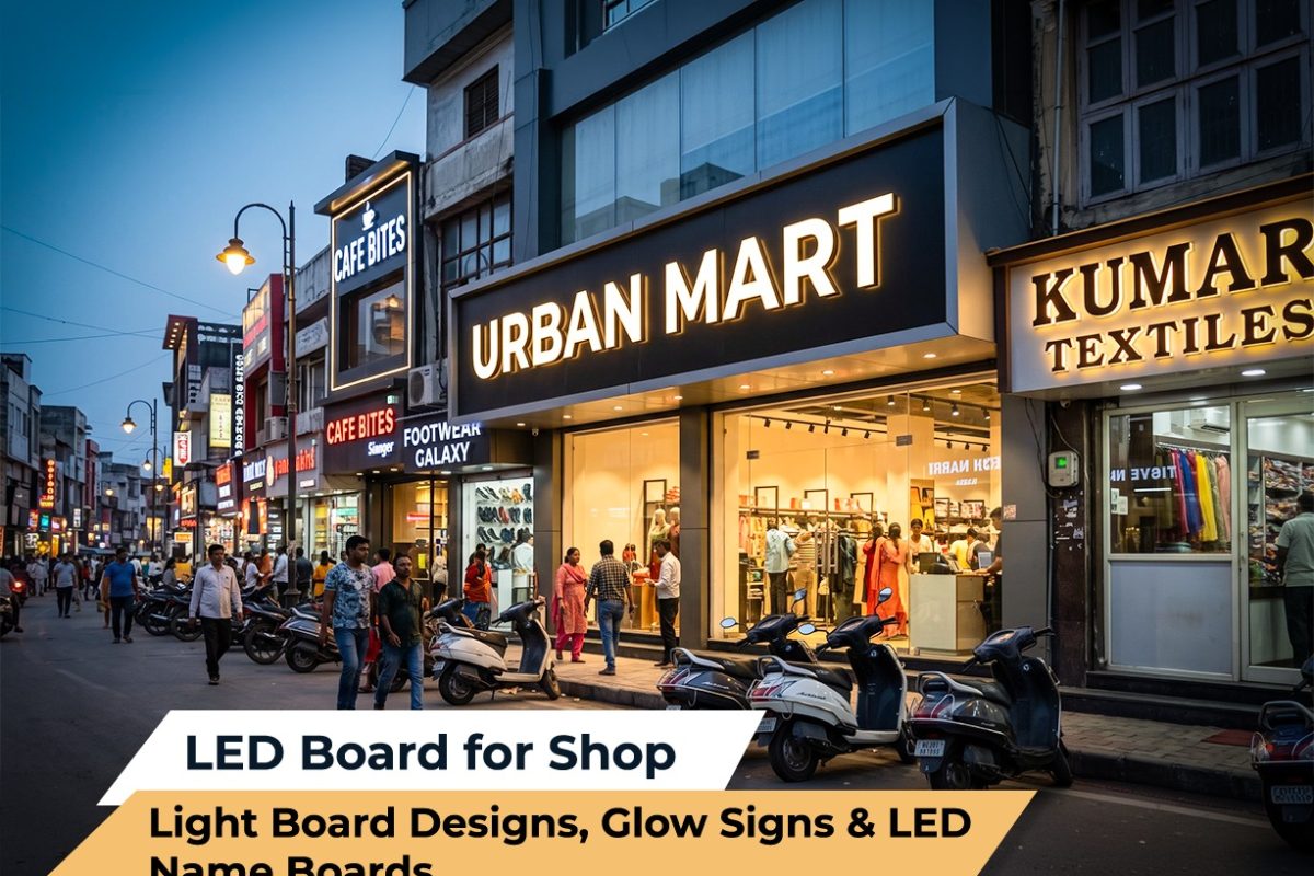 LED Board for Shop Light Board Designs, Glow Signs & LED Name Boards