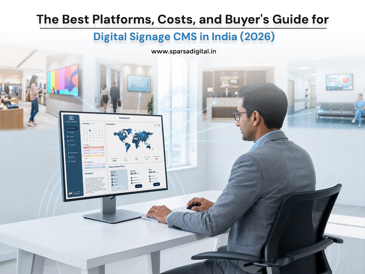 The Best Platforms, Costs, and Buyer's Guide for Digital Signage CMS in India (2026)