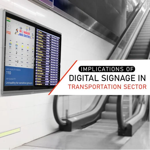 Digital Signage in Transport Sector