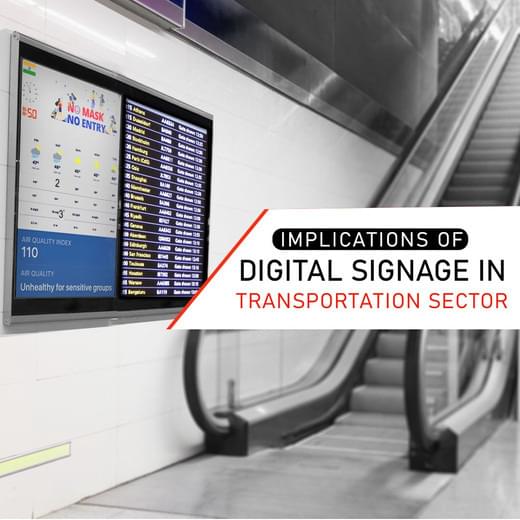 Digital Signage in Transport Sector