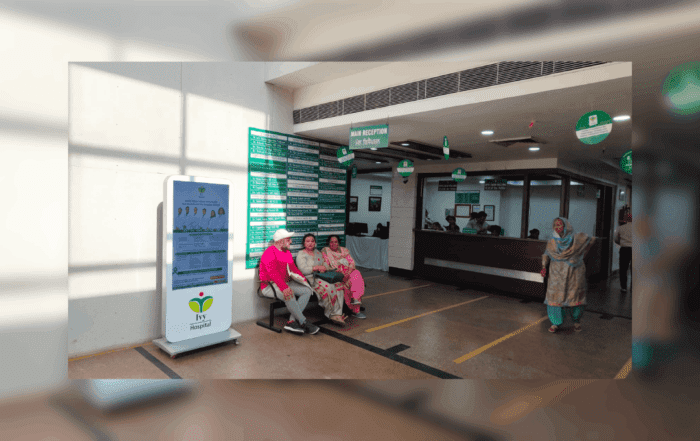 Digital standee for hospital