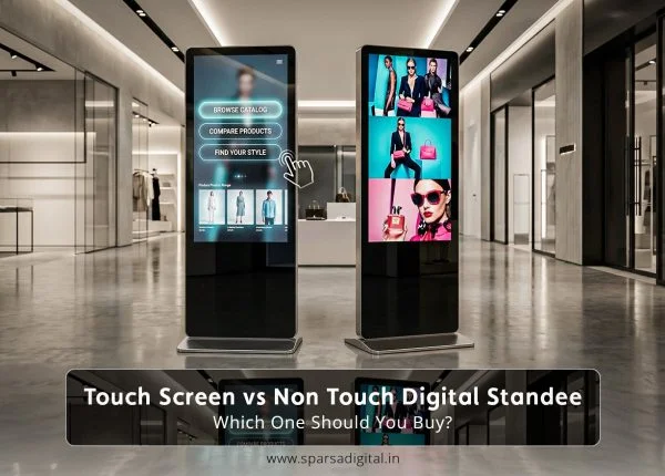 Touch Screen vs Non Touch Digital Standee- Which One Should You Buy