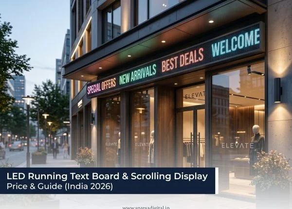 LED Running Text Board & Scrolling Display Price & Guide (India 2026)