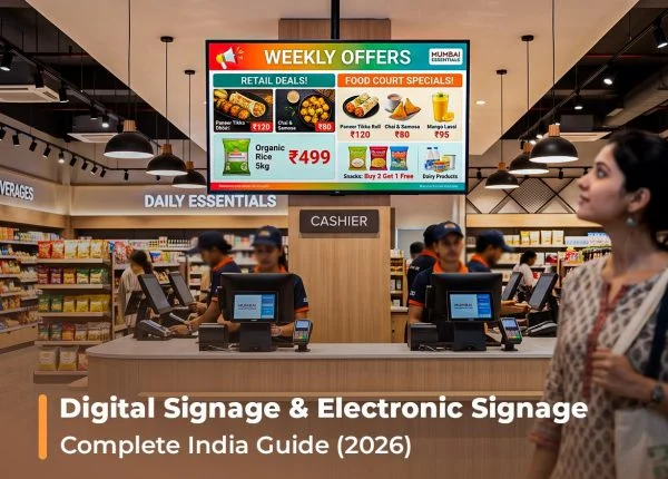 Digital Signage & Electronic Signage Complete India Guide (2026)