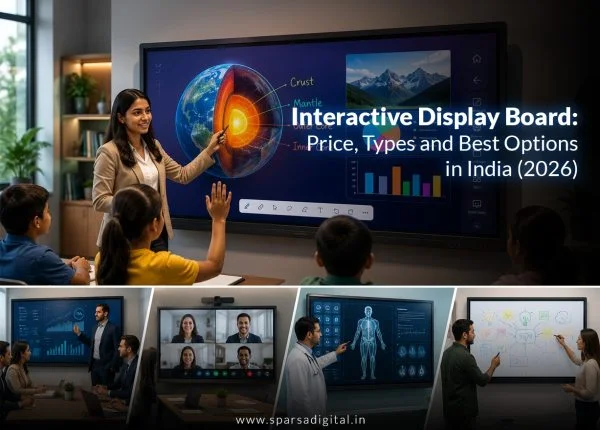 Interactive Display Board Price, Types and Best Options in India (2026)