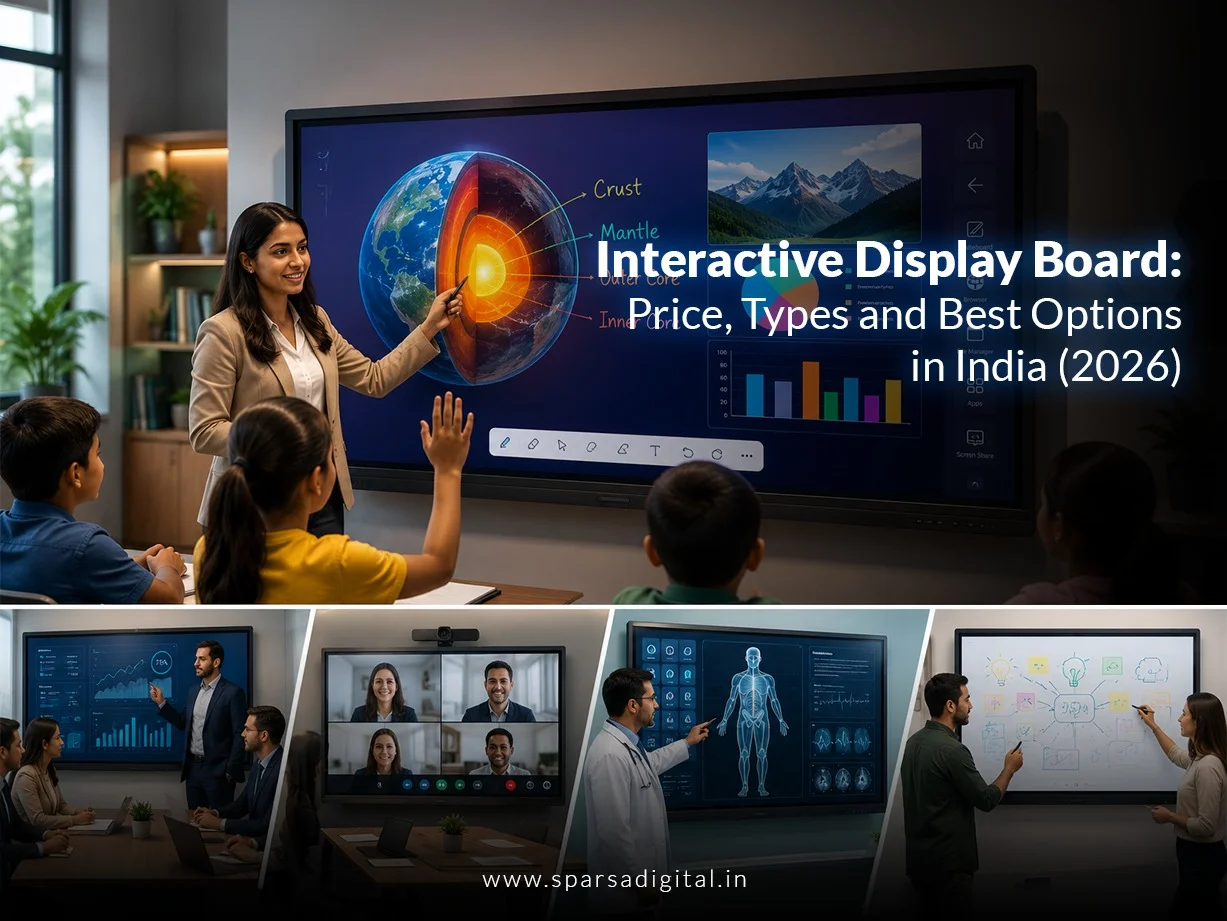 Interactive Display Board Price, Types and Best Options in India (2026)