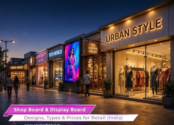 Shop Board & Display Board Designs, Types & Prices for Retail (India)